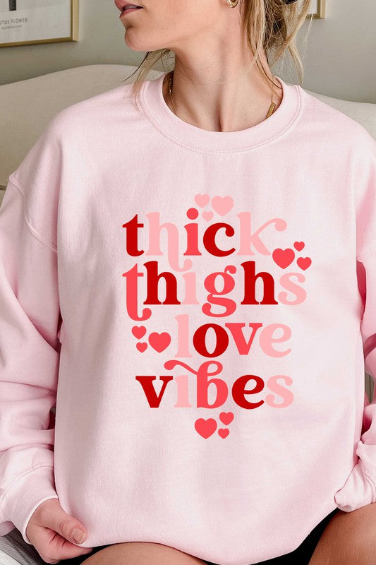 Thick Thighs LOVE Plus Sweatshirt 2 Colors