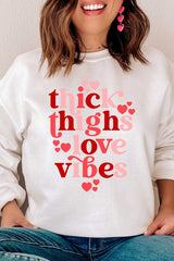 Thick Thighs LOVE Plus Sweatshirt 2 Colors