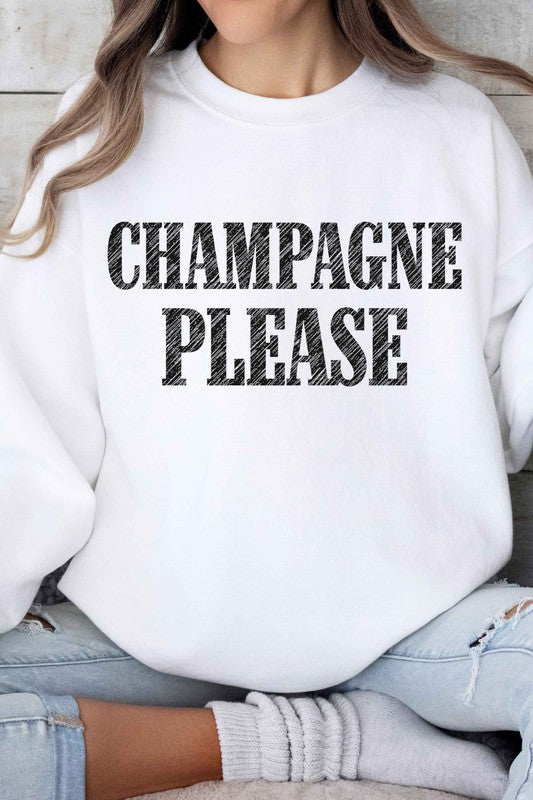 CHAMPAGNE PLEASE Sweatshirt 4 Colors