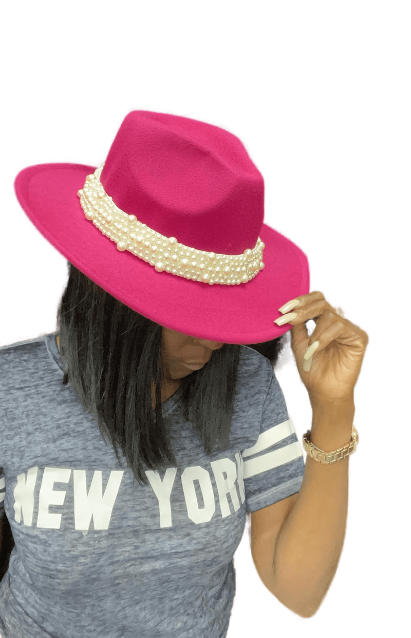 Line Sister Hat Pink
