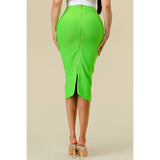 Sha'Carri Neon Green Bandage Skirt