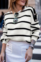 Madison Striped Pearl Sweater