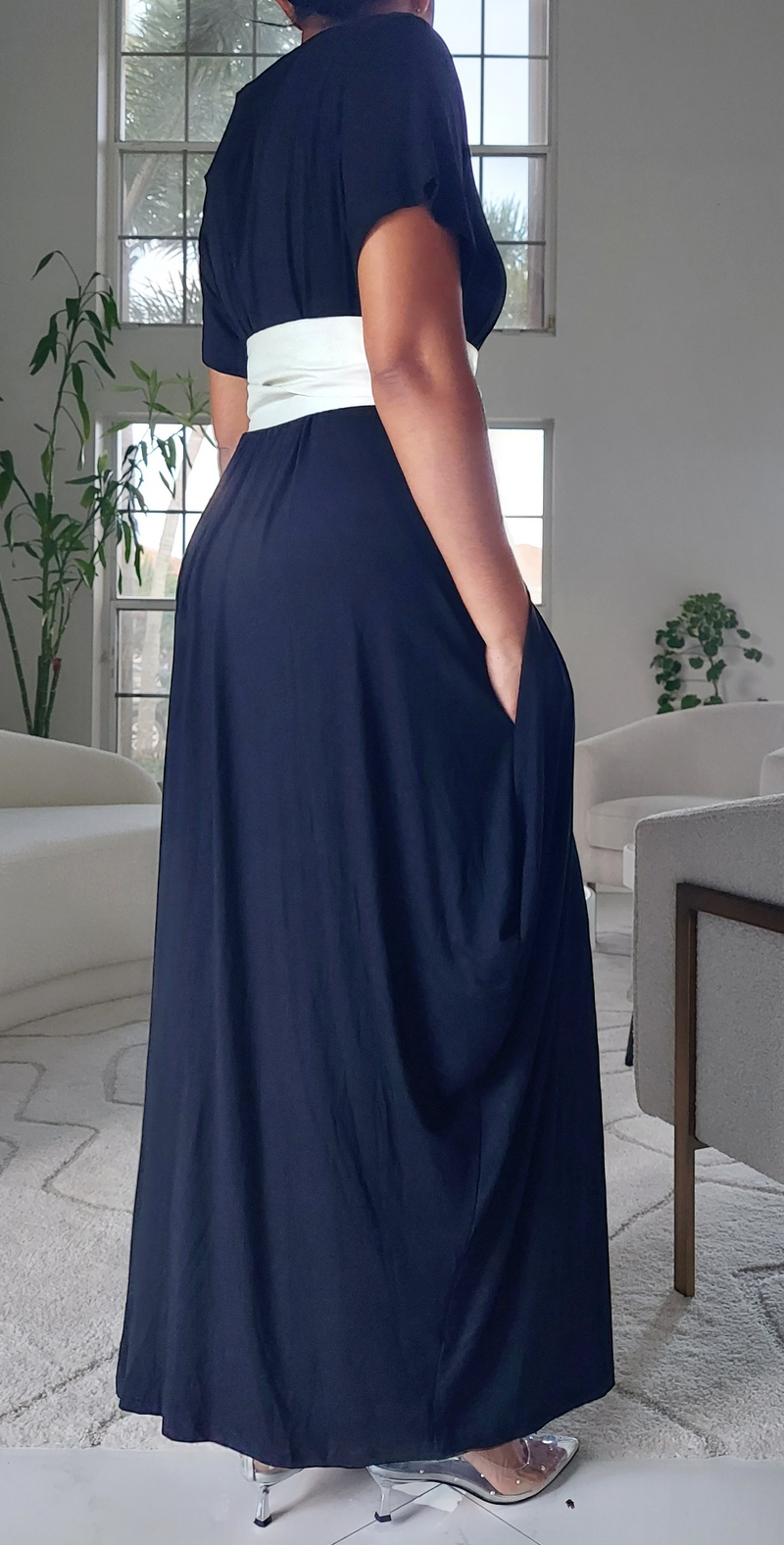 Faith Bubble  Jersey  Dress/Short Sleeve/Faith Black