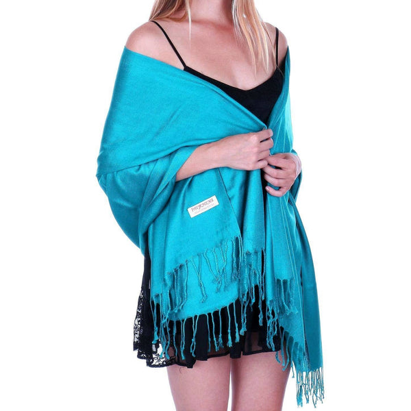 Solid Pashmina Shawl Scarf for Dress