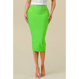 Sha'Carri Neon Green Bandage Skirt