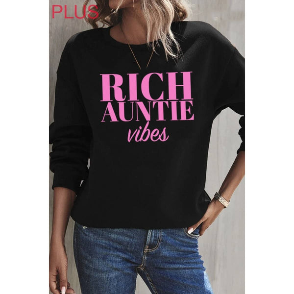 Rich Auntie Vibes Sweatshirt Plus