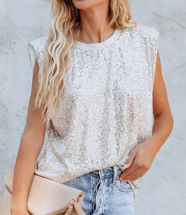 Shania Sequin Tank