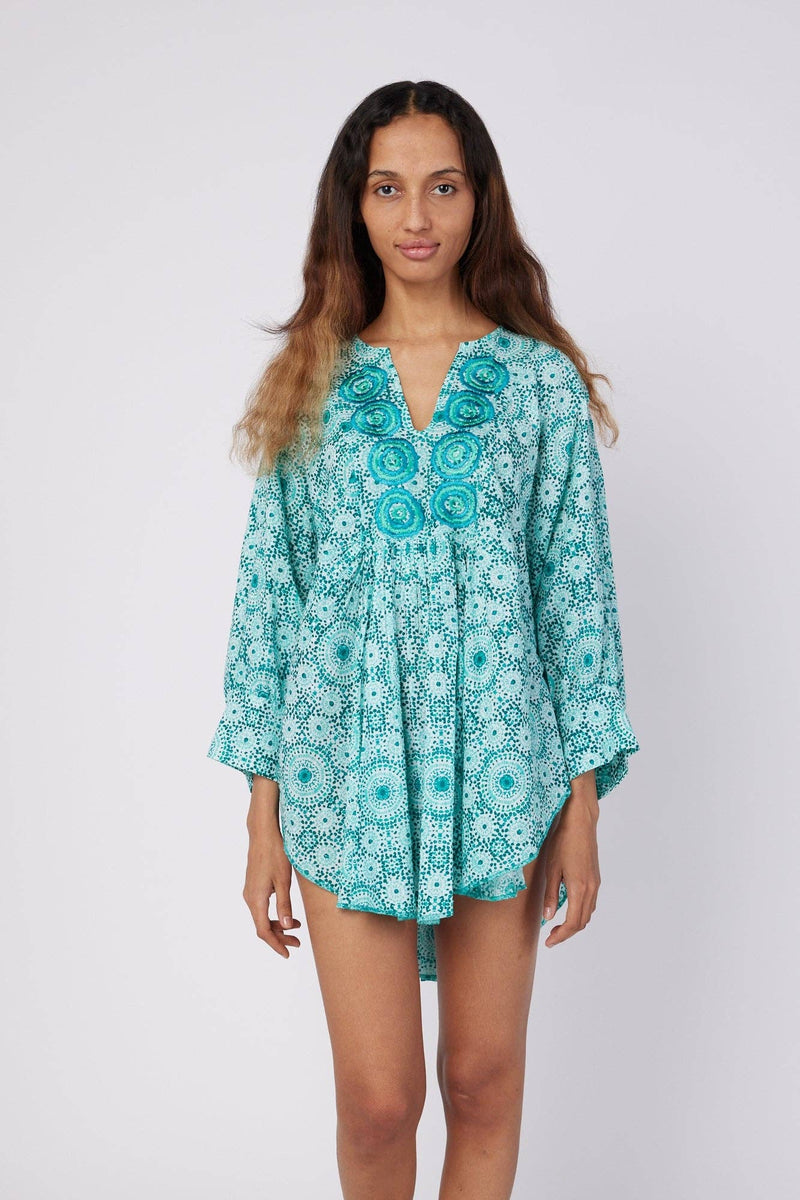 Poolside Cotton Tunic Cover Up